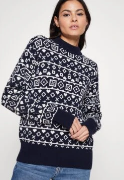 Monki Christmas - Pullover - Blue/White 11 Monki Christmas - Pullover - Blue/White -Monki bc6a830700d74c45acb77a542446181a