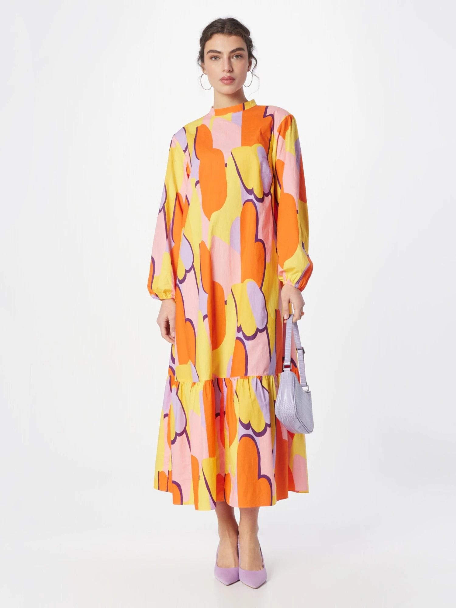 Monki Robes Longues Robe Femme Lilas / Violet Pastel 7 Monki Robes Longues Robe Femme Lilas / Violet Pastel – Image 5