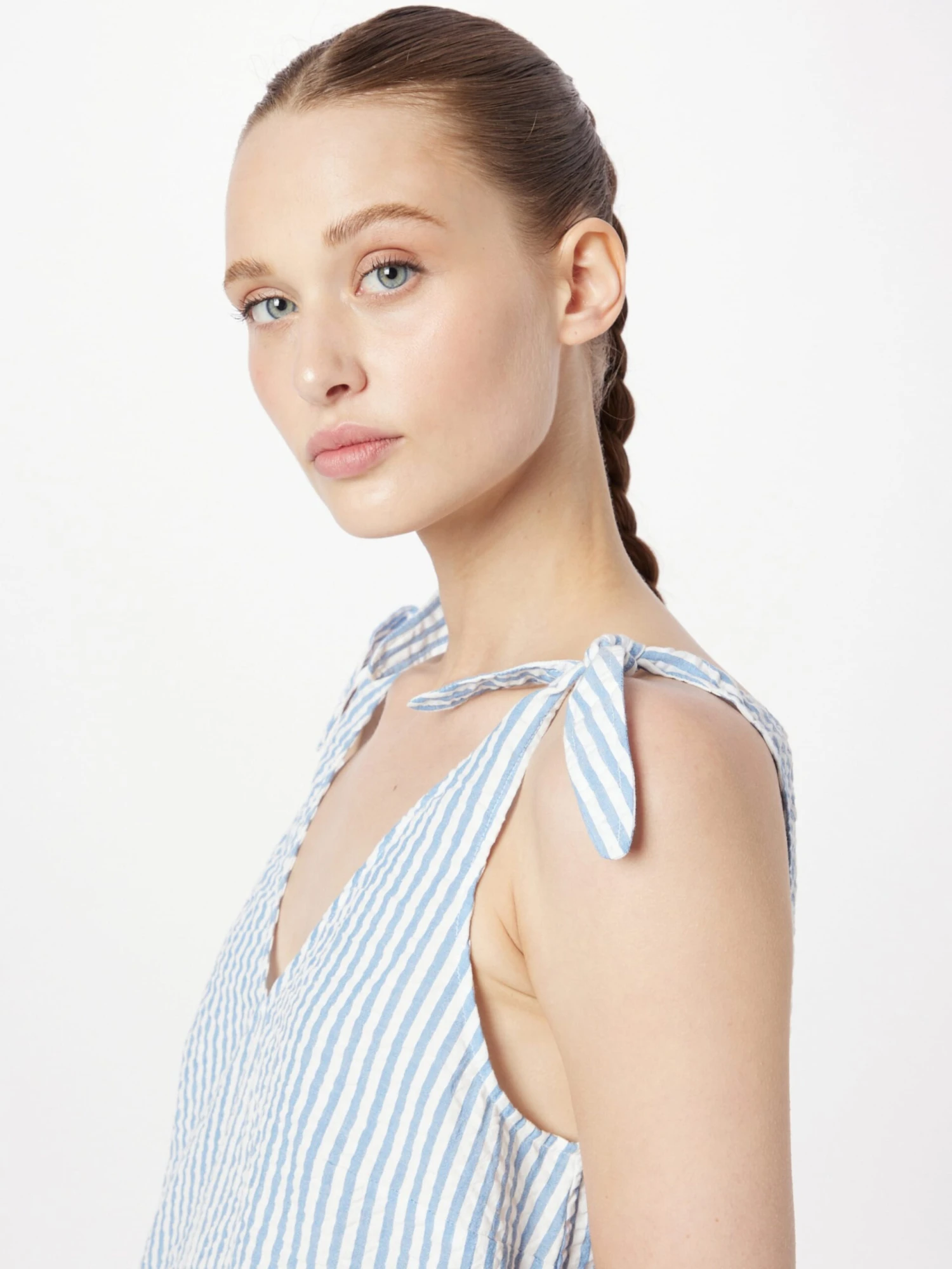 Monki Robes Dété Robe D’été Femme Bleu Fumé 4 Monki Robes Dété Robe D’été Femme Bleu Fumé – Image 2