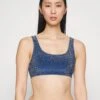 Monki Haut De Bikini - Blue -Monki be5b849ea2694a0897af8749ac2f5907