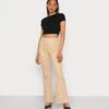 Monki Pantalon Classique - Beige Medium Dusty -Monki bebbc046261d4fb0ad83b464a2251fc8