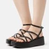 Monki Sandales À Plateforme - Black Dark -Monki c011af1062f84006b5187701238b4998