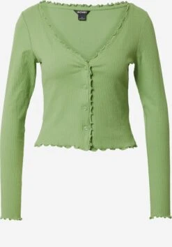 Monki Gilets Cardigan Femme Vert Clair
