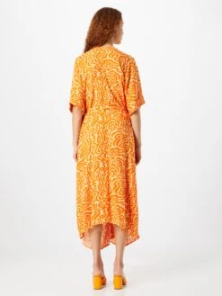Monki Robes Midi Robe Femme Orange / Orange Clair -Monki c315838cbbc62fb7f4328c56776b37b6