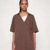 Monki Robe De Jour - Mole Dark Brown 1 Monki Robe De Jour - Mole Dark Brown -Monki c46f0b98b12c4c83b791dfeb2a6f6038