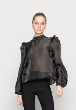 Monki Blouse - Black Dark