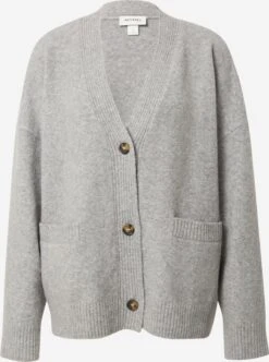 Monki Gilets Cardigan Femme Gris Chiné