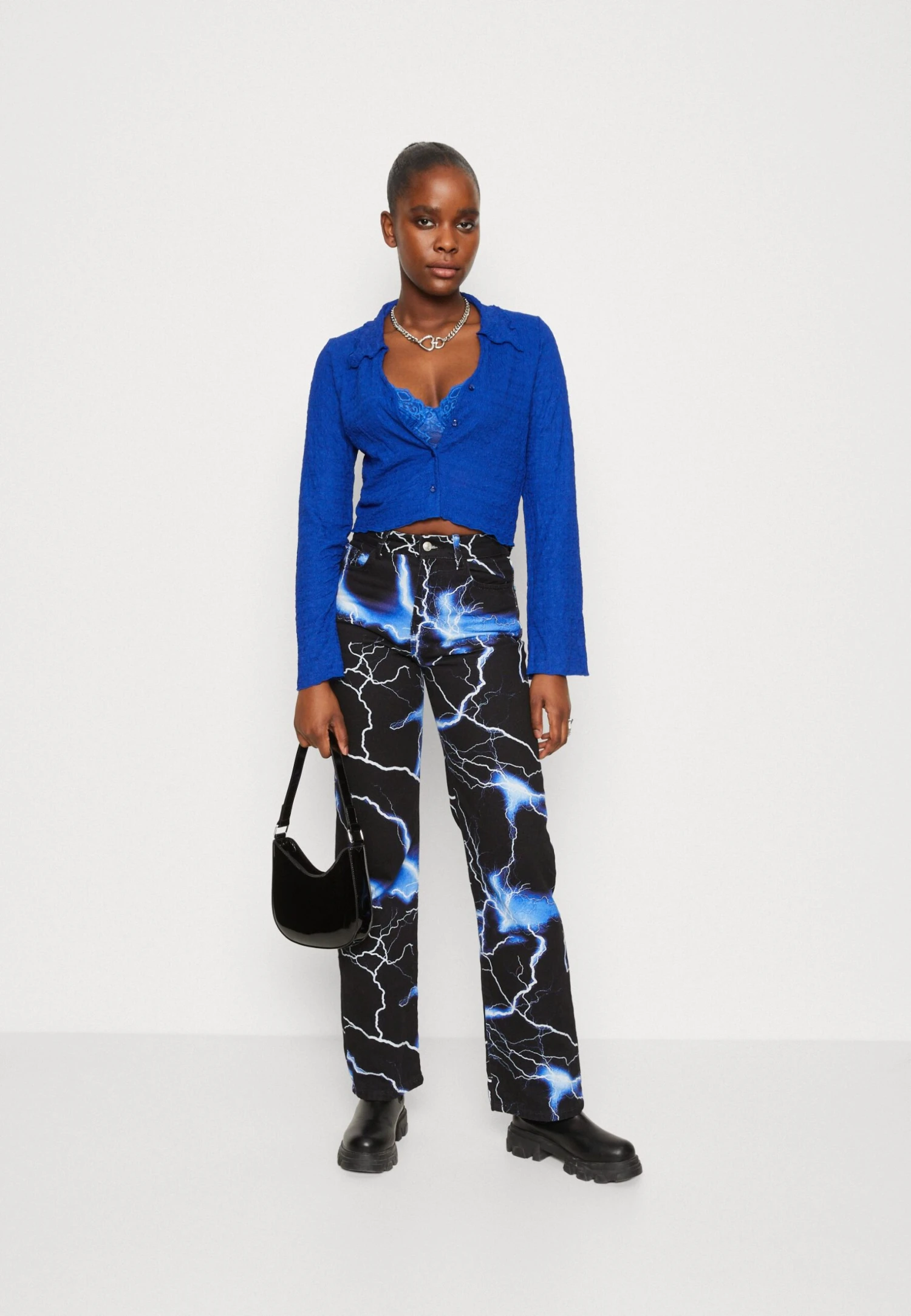 Monki Blouse - Blue Bright 4 Monki Blouse - Blue Bright – Image 2