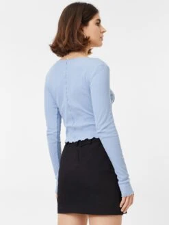 Monki Gilets Cardigan Femme Bleu Clair -Monki c8a5e05d02a2fbc552b80af48cc60ad9