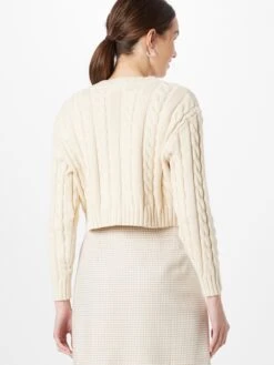 Monki Gilets Cardigan Femme Blanc Cassé -Monki c8bb96cb362ff57ce39decf01dacd588