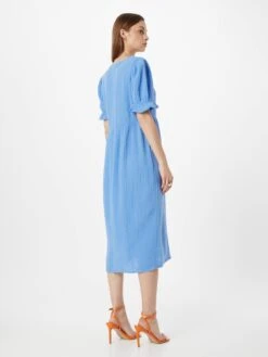 Monki Robes Fluides Robe-chemise Femme Bleu -Monki ccaf4c4d9e19cd9e2e172e727d380eaf