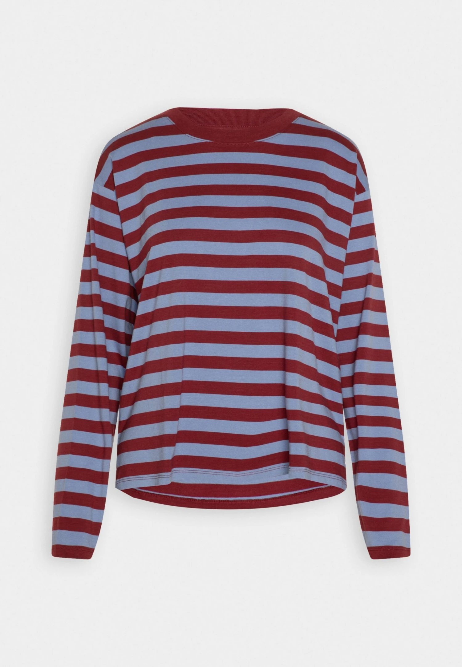 Monki T-Shirt À Manches Longues - Dark Red/Blue 6 Monki T-Shirt À Manches Longues - Dark Red/Blue – Image 4