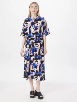 Monki Robes Fluides Robe-chemise Femme Poudre -Monki cf775db13af5ea6171356a8bae8a815f