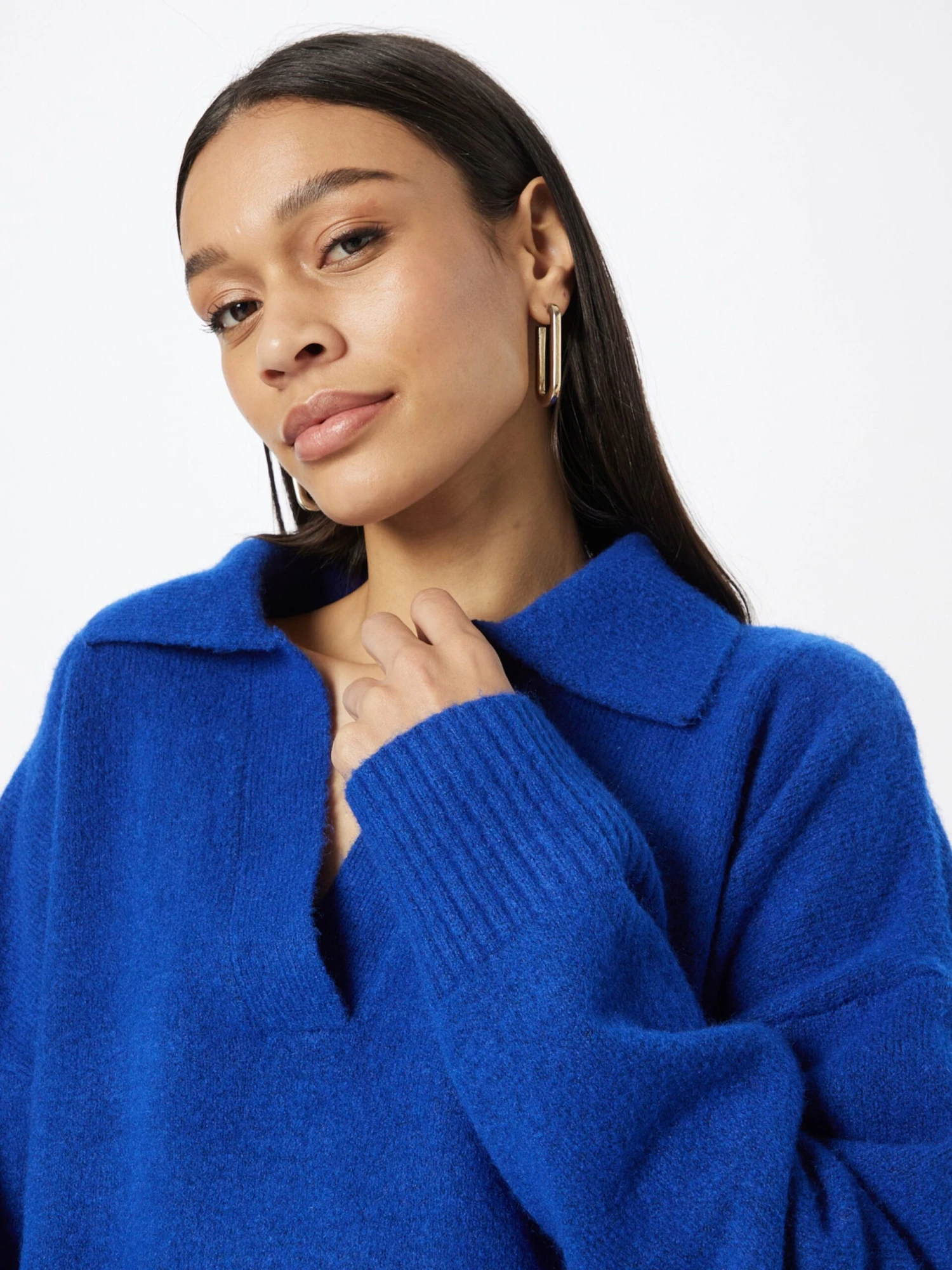 Monki Pulls Basiques Pull-over Femme Bleu Cobalt 4 Monki Pulls Basiques Pull-over Femme Bleu Cobalt – Image 2