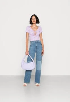 Alternative view of Monki T-Shirt Basique - Lilac Purple Light