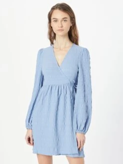 Monki Mini-robes Robe Femme Bleu Clair -Monki d14afa8b5b7cb11e8ce14ad14adc18fa
