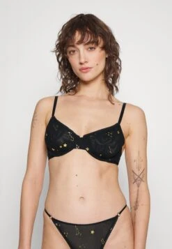 Monki Soutien-Gorge À Armatures - Black Dark