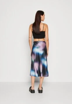 Monki Jupe Trapèze - Blue Dark -Monki d5e98ab606c44d03bd18af6a243ff50c