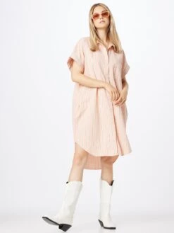 Monki Robes Fluides Robe-chemise Femme Rose -Monki d5e9ace75acbc29f775b79e855adadaf