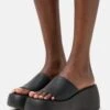 Monki Mules À Talons - Black Dark -Monki d6a87fc2bcc7468786306da4673fa8c0