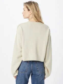 Monki Pulls Basiques Pull-over Femme Blanc -Monki daf9dbd53903fb8a76d2069b21223ecc