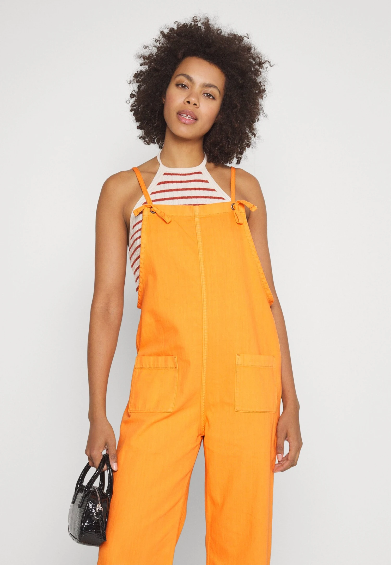 Monki Salopette - Orange Bright 6 Monki Salopette - Orange Bright – Image 4