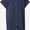 Monki Robes Fluides Robe-chemise Femme Bleu Marine -Monki dba51d444bd149d67db8135bf2cbc853