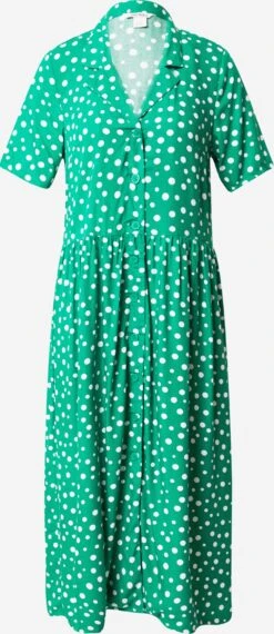 Monki Robes Fluides Robe-chemise Femme Vert