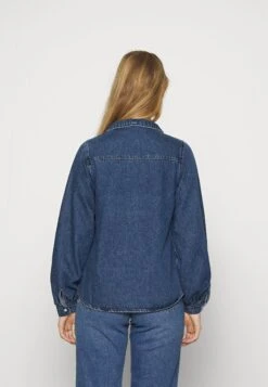 Monki Chemisier - Blue Medium Dusty -Monki df3e91294baa4db2b02960ae57635177