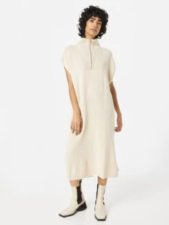 Monki Robes Robes En Maille Femme Beige -Monki e0307c76b2e24c796fe995557e388b07