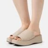Monki Mules À Talons - Beige -Monki e08ed57ec98040b698c707c9ad8fc13c