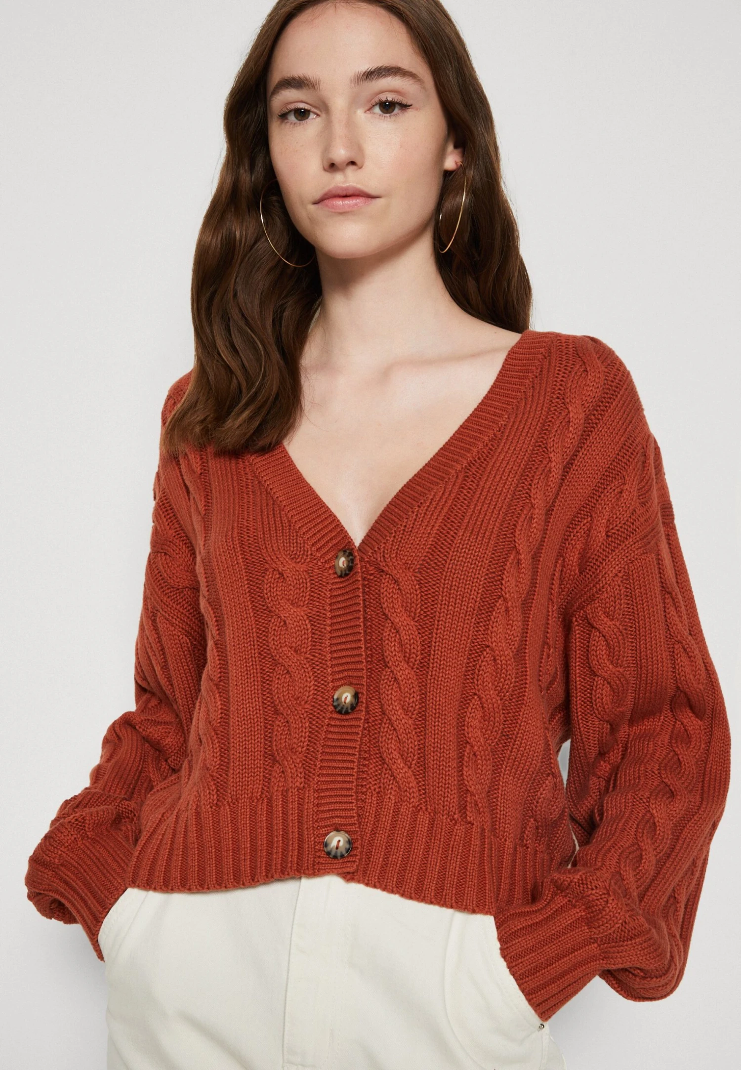 Monki Gilet - Orange Dark 6 Monki Gilet - Orange Dark – Image 4