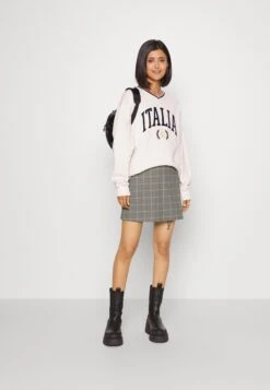 Monki Minijupe - Grey Grid -Monki e20fb3caed4643909406ccf9dd162625