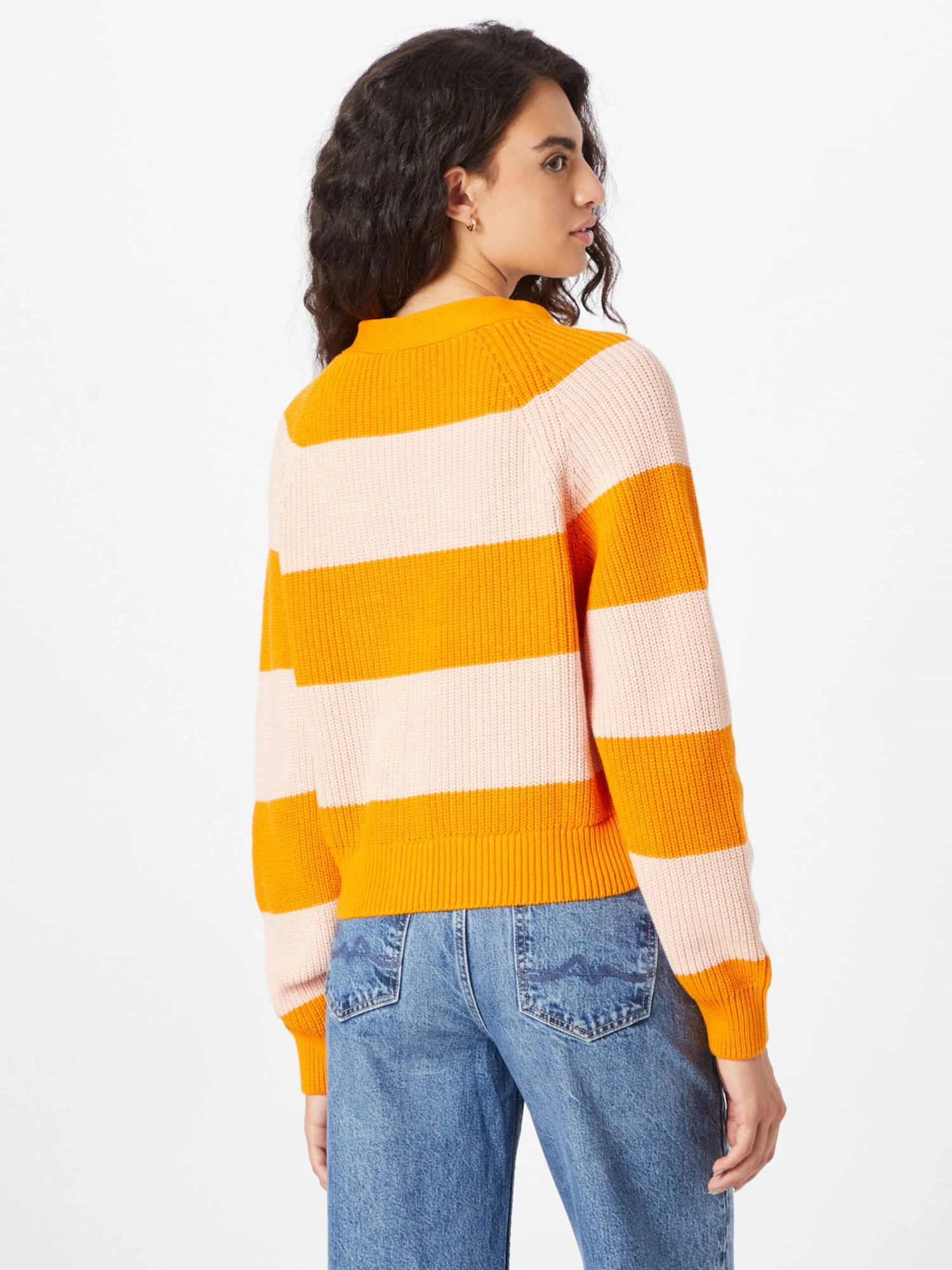Monki Gilets Cardigan Femme Orange / Pêche 6 Monki Gilets Cardigan Femme Orange / Pêche – Image 4