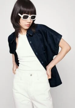 Monki Chemisier - Blue Medium Dusty -Monki e541d3522acb49aaa33babb792452368