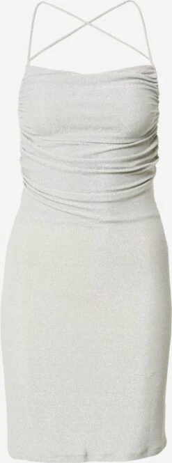 Monki Robes Dété Robe D’été Femme Gris Argenté