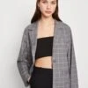 Monki Blazer - Grey Grid -Monki ec9b0ace1354444ca72372974b9bf91b