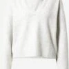 Monki Pulls Maille Fine Pull-over Femme Blanc Cassé -Monki ed025933fc2c894752df93192878cd81