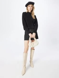 Monki Pulls Basiques Pull-over Femme Noir -Monki ee5487257a68b294f51d43f73c4f2795