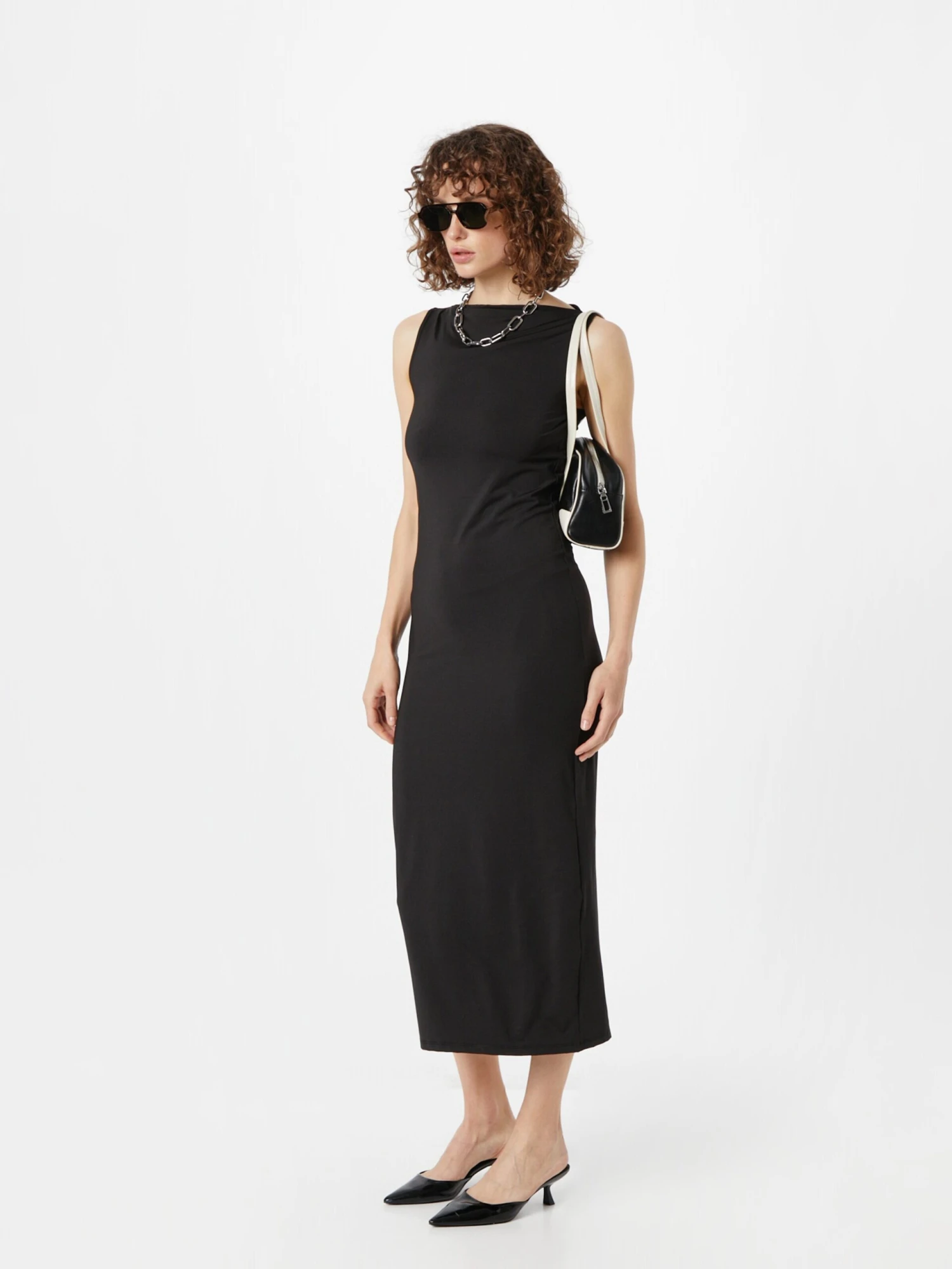 Monki Robes Longues Robe D’été Femme Noir 7 Monki Robes Longues Robe D’été Femme Noir – Image 5