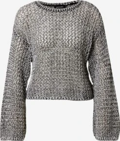 Monki Pulls Maille Fine Pull-over Femme Noir