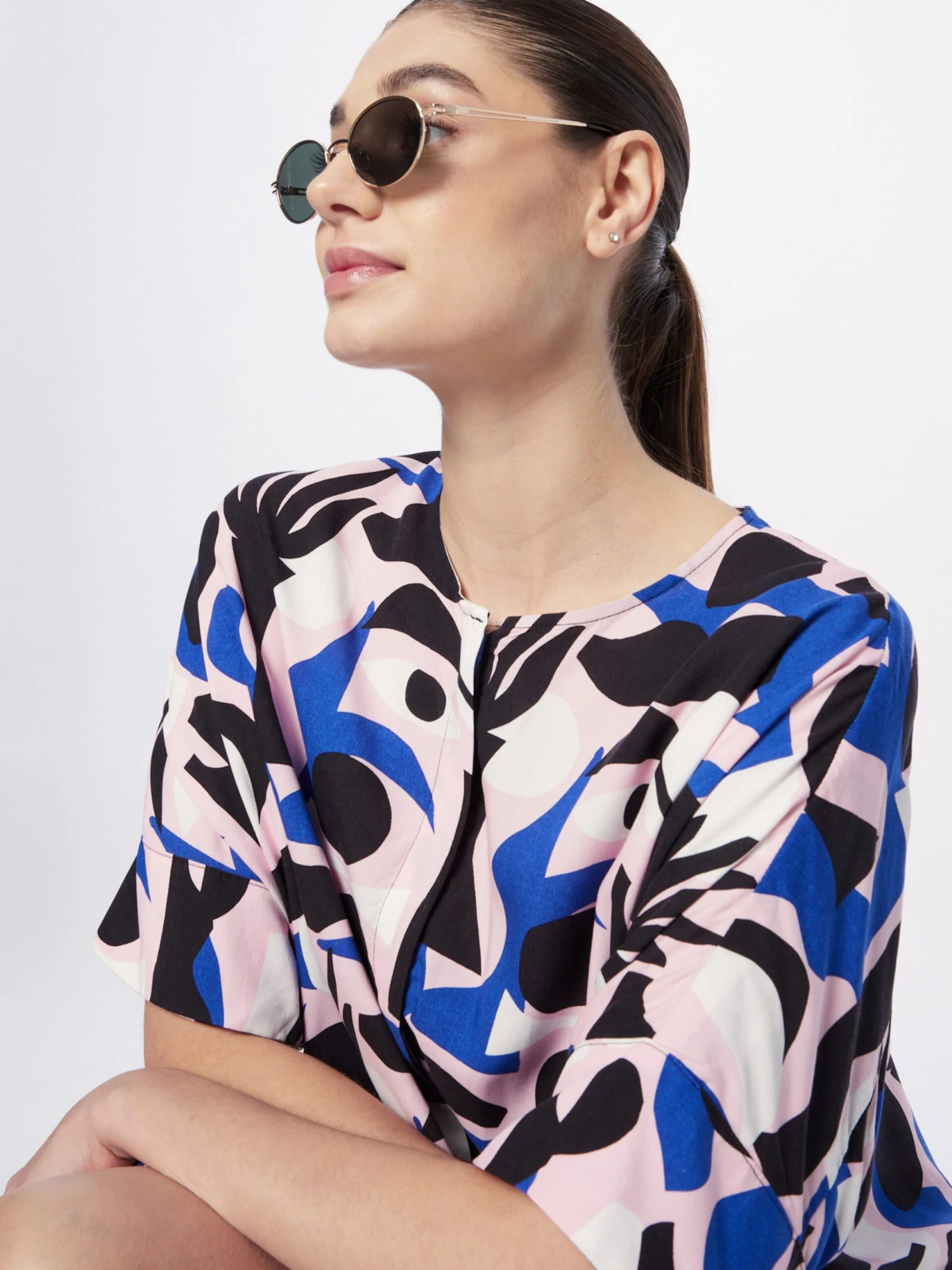 Monki Robes Fluides Robe-chemise Femme Rose Pastel 4 Monki Robes Fluides Robe-chemise Femme Rose Pastel – Image 2