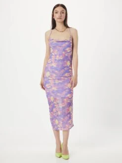 Monki Robes Midi Robe Femme Violet -Monki f7b1aca09d6b371f46150da96df1c108