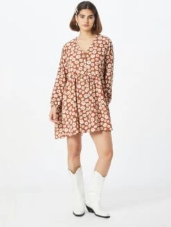 Monki Robes Fluides Robe-chemise Femme Marron -Monki fa312aa7417861e795ac85c1d33de95c