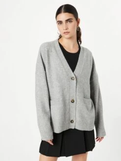 Monki Gilets Cardigan Femme Gris Chiné 9 Monki Gilets Cardigan Femme Gris Chiné -Monki fa5b89bf470f1aed26a88a9e4d0b8608