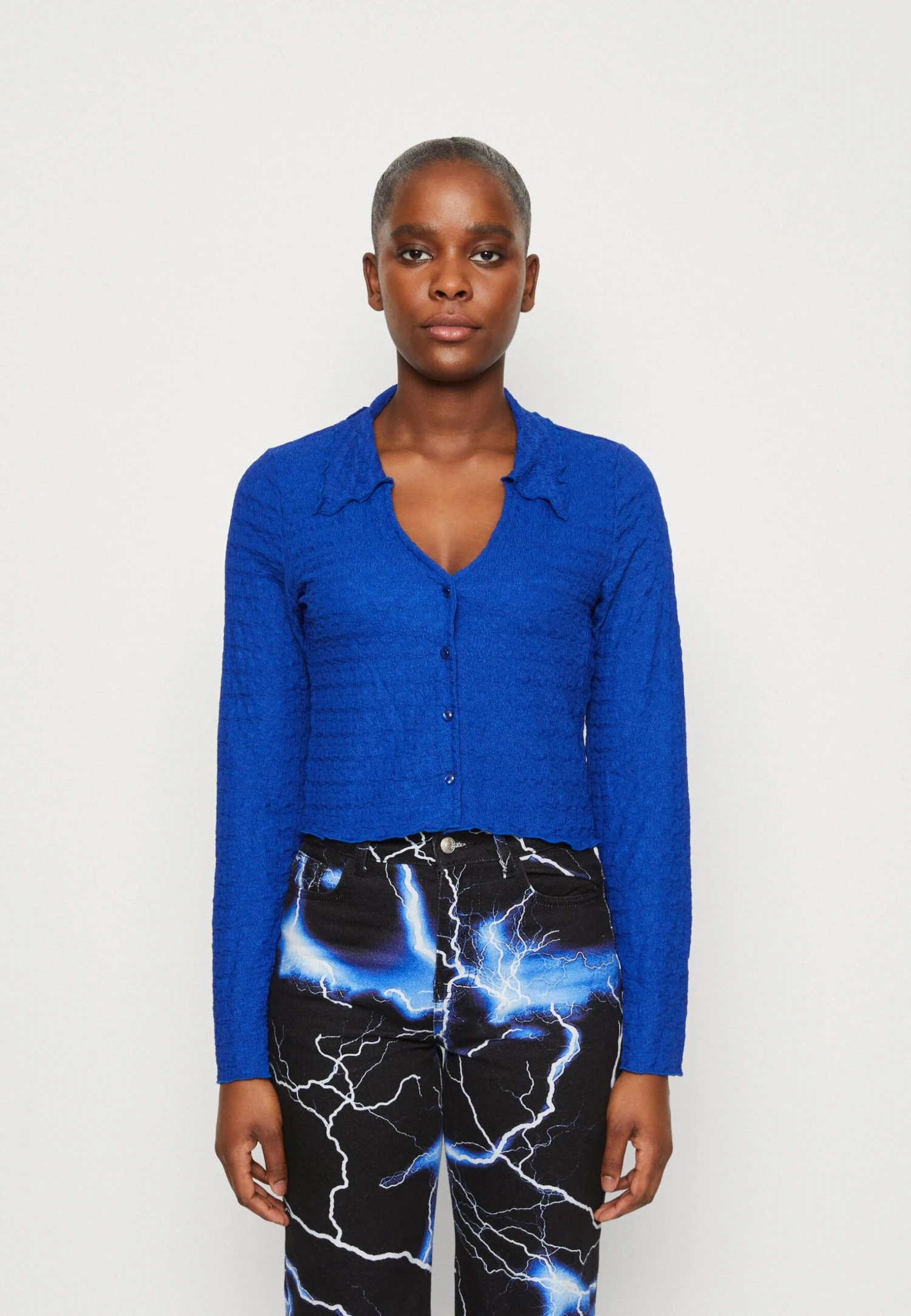 Monki Blouse - Blue Bright 3 Monki Blouse - Blue Bright