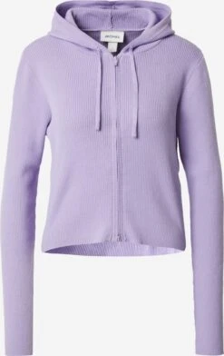 Monki Gilets Cardigan Femme Violet Clair
