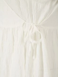 Monki Robes Midi Robe Femme Blanc -Monki fb3c5b2c5dce7f36ce13eed6608a92e9